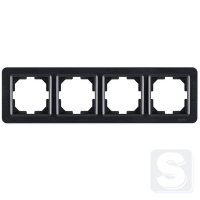 Рамка на 4 пости гориз\верт. монтаж Arvia Electric Lavin Чорний матовий (21 25 4000 024)